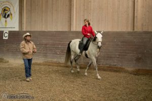 Andrea Eschbach beim Reiten