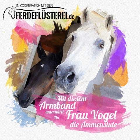 Charity Armband Pferde Hilfsprojekt - Frau Vogel und Weltfreund